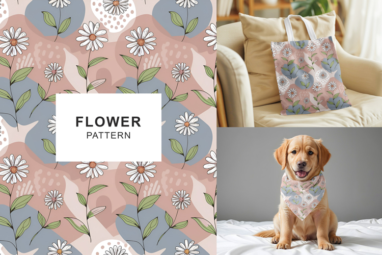 Floral seamless pattern printable