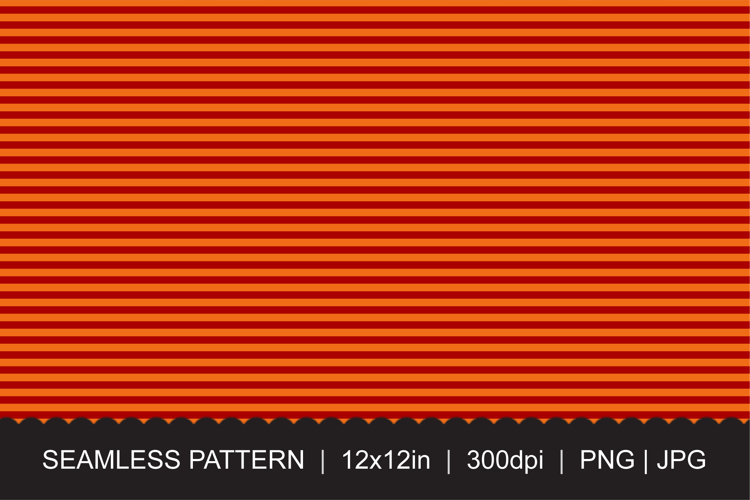 Red Orange Striped Seamless Pattern