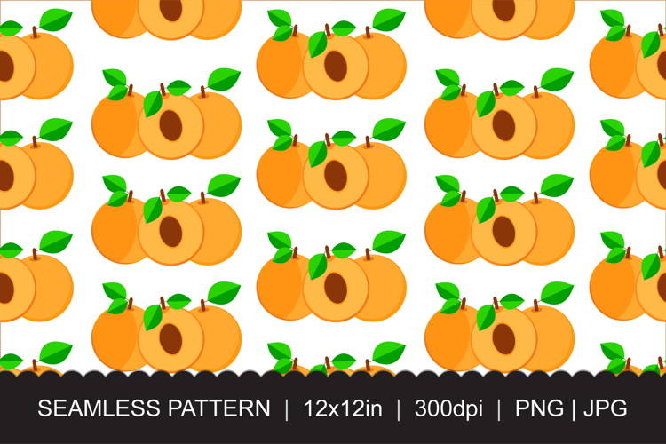 Seamless Apricot Pattern