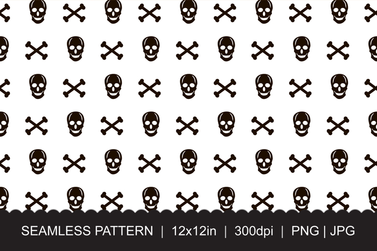 Skull Seamless Pattern Image 3
