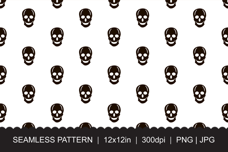 Skull Seamless Pattern Image 2