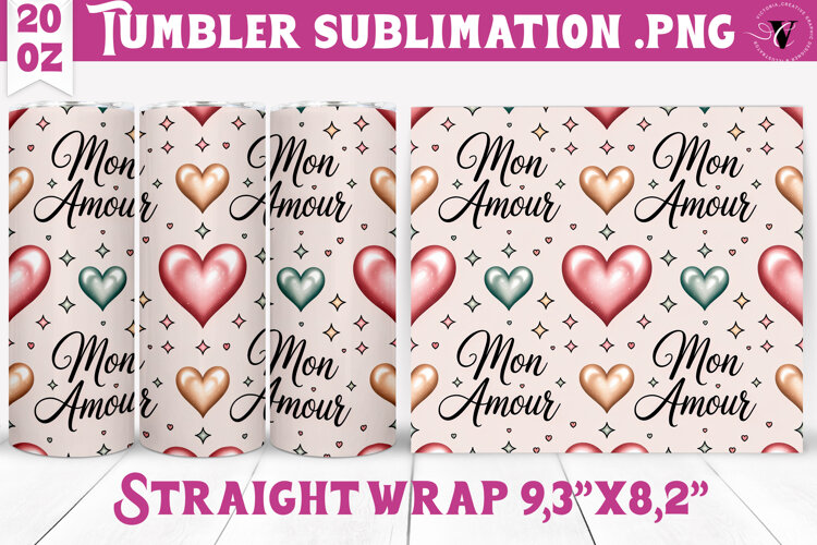Valentines Tumbler | Spring & Valentine sublimation example image 1