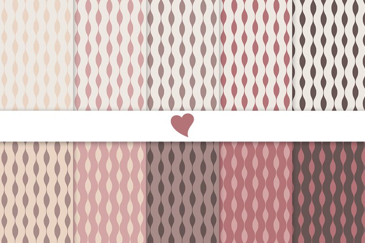 Raspberry and Coco seamless paper patterns