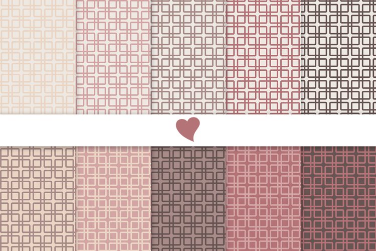 Raspberry and Coco seamless paper patterns