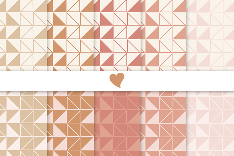 Sierra desert seamless paper patterns