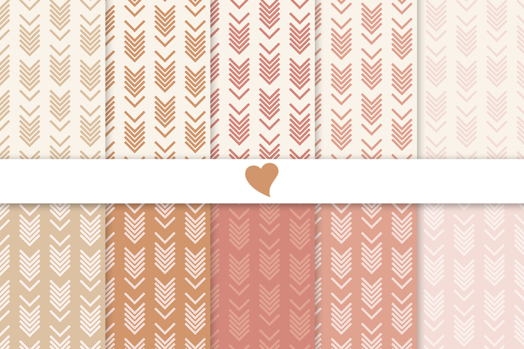 Sierra desert seamless paper patterns