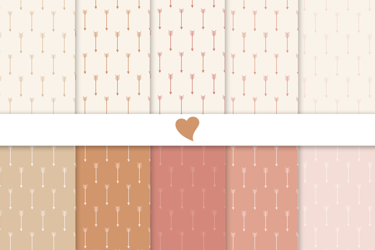 Sierra desert seamless paper patterns