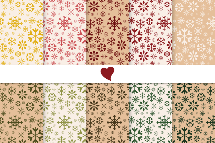 Christmas tones seamless paper patterns
