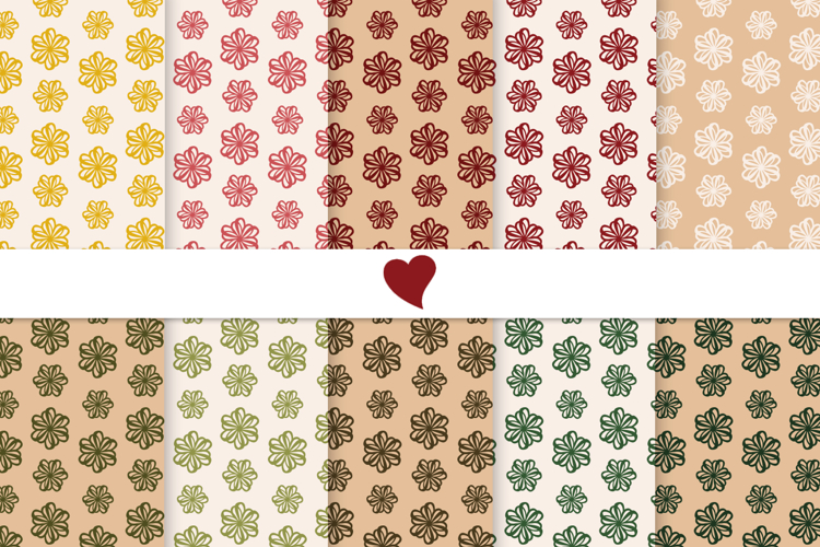 Christmas tones seamless paper patterns