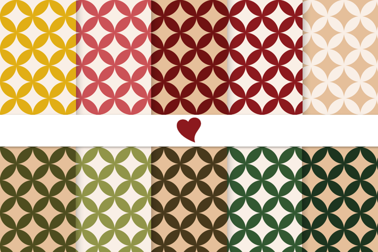 Christmas tones seamless paper patterns