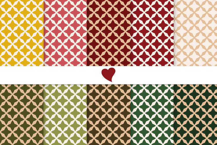 Christmas tones seamless paper patterns