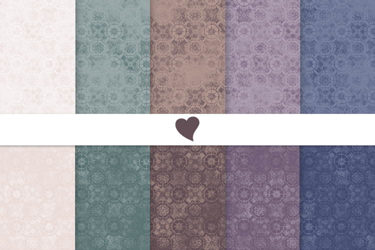 Moody tones damask seamless paper patterns
