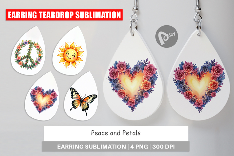 Peace & Petals 70s Earring