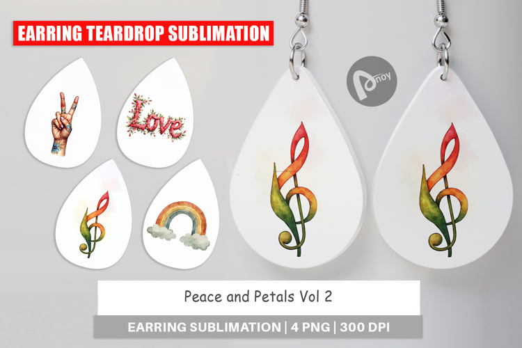 Peace & Petals 70s Earring