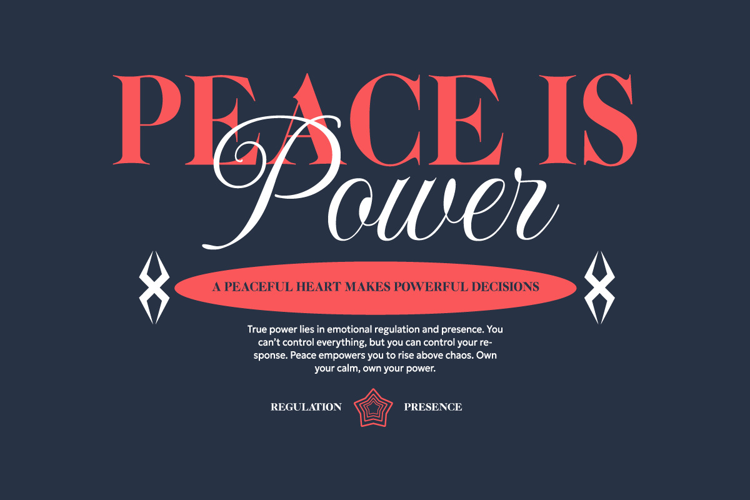 Peace is Power Urban Typography T-shirt Design