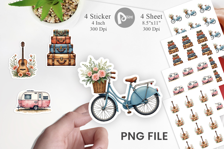 Peace Love Van Life Sticker