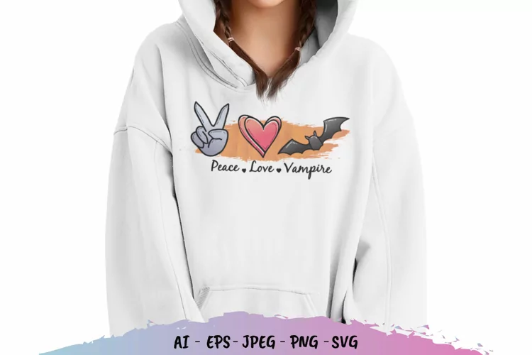 Peace Love Zombie SVG