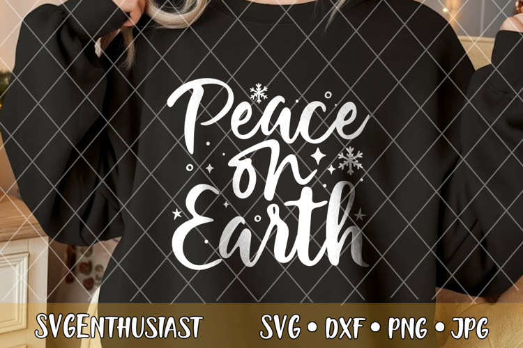 Peace on earth SVG cut file