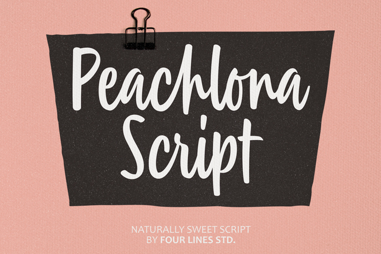 Peachlona Script Naturally Sweet Script