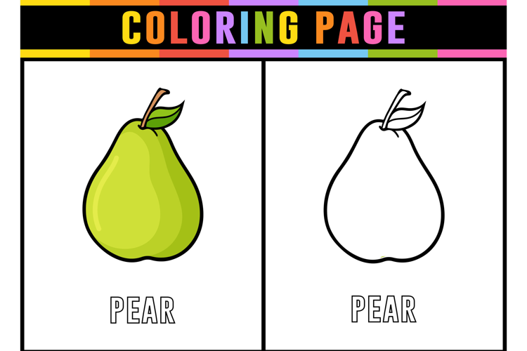 Pear Coloring Page | Coloring Pages for Kids