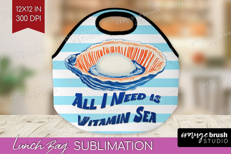 Pearl Nautical Lunch Bag Sea Quotes Lunch Bug PNG