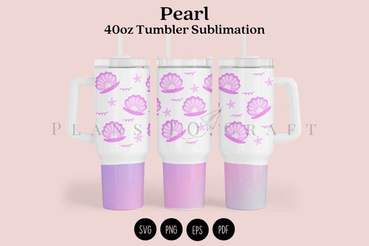 pearl 40oz quencher tumbler sublimation full wrap high resolution transparant background