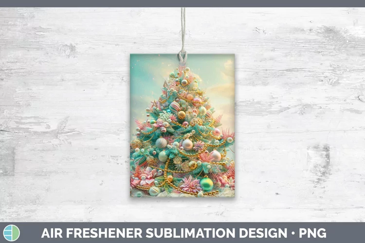 Pearl Christmas Tree Air Freshener Sublimation Car Fres