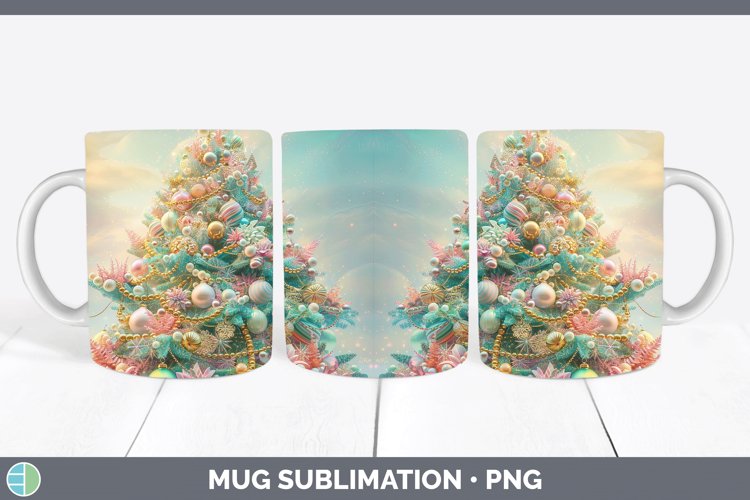 GorgeousPearl Christmas Mug Wrap design.