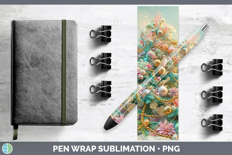 GorgeousPearl Christmas Pen Wrap design.