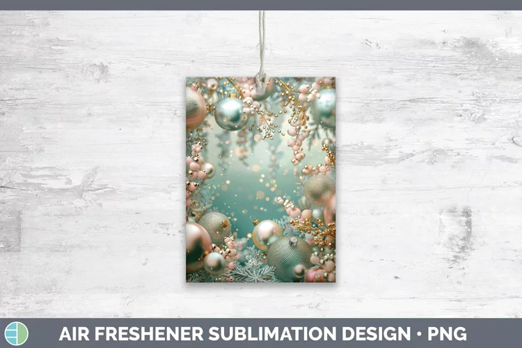 Pearl Christmas Ornaments Air Freshener Sublimation Car Fres