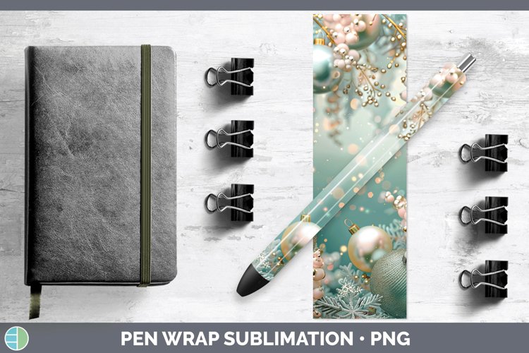 GorgeousPearl Christmas Pen Wrap design.
