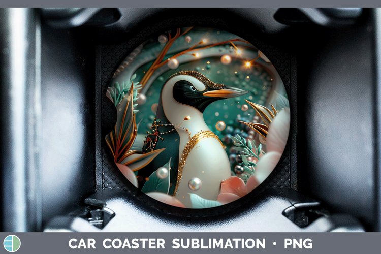 GorgeousPearl Christmas Car Coaster design.
