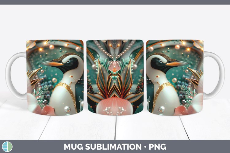 GorgeousPearl Christmas Mug Wrap design.