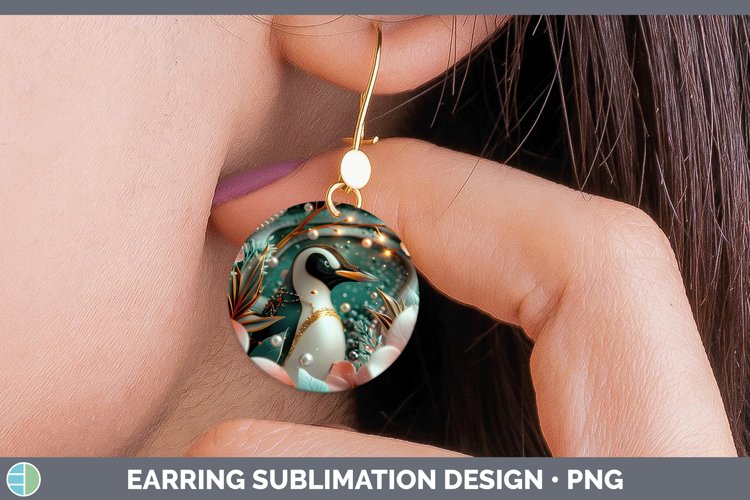 GorgeousPearl Christmas Round Earrings design.