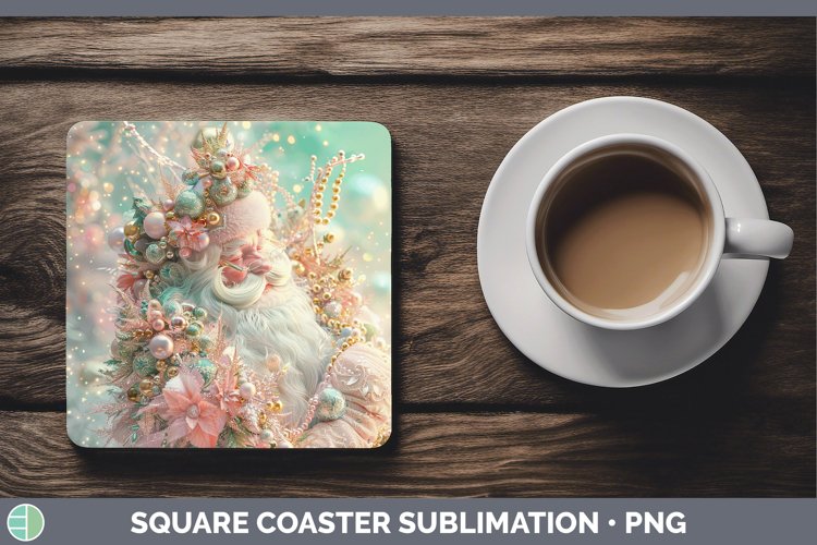 GorgeousPearl Christmas Square Coaster design.
