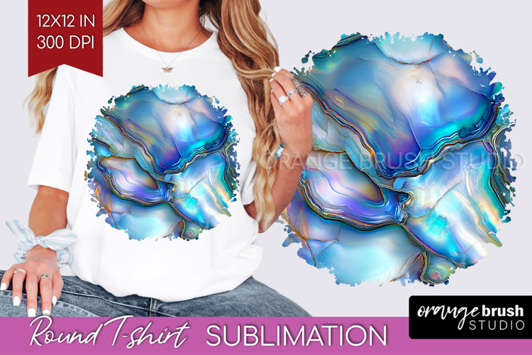 Pearl Round Tshirt Background - Pearl Texture PNG