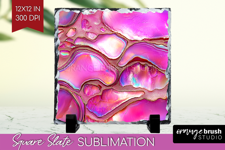 Pearl Slate PNG - Pearl Texture Square Slate Sublimation