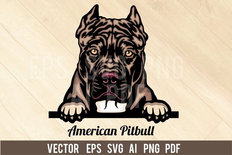 Pitbull Dog Svg Image 11