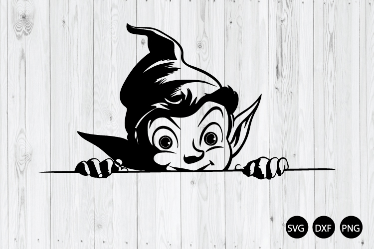 Peeking Elf SVG, Elf Christmas SVG, Christmas SVG