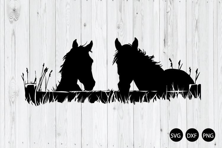 Peeking Horses SVG, Horse SVG, Animal SVG