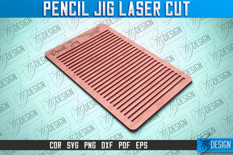 Pencil Jig Laser Cut SVG|Pencil Engraver File | Glowforge
