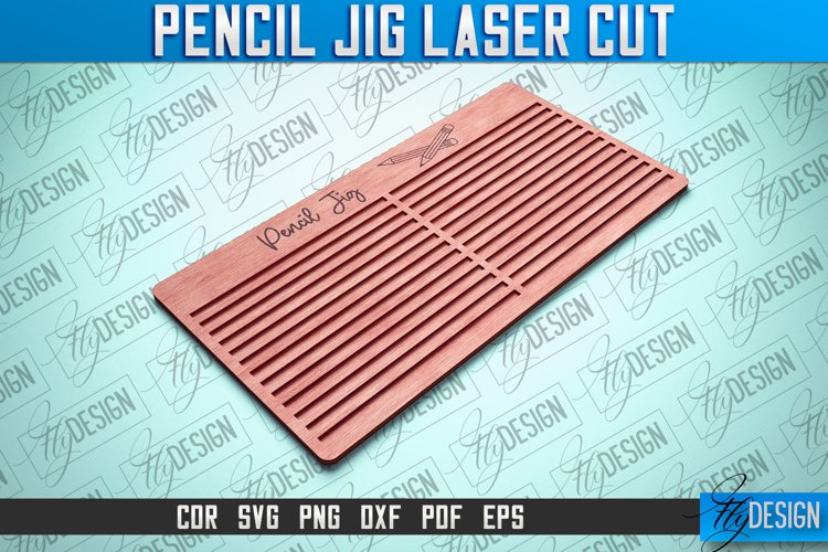 Pencil Jig Laser Cut SVG|Pencil Engraver File | Glowforge