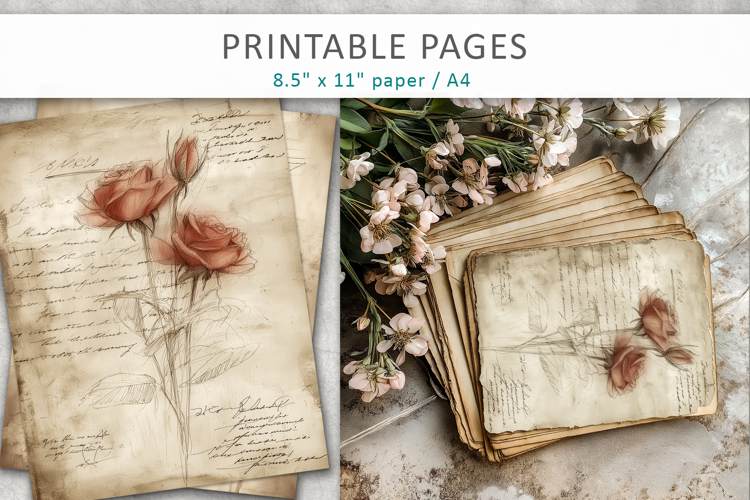 hand drawn sketch vintage paper, antique texture