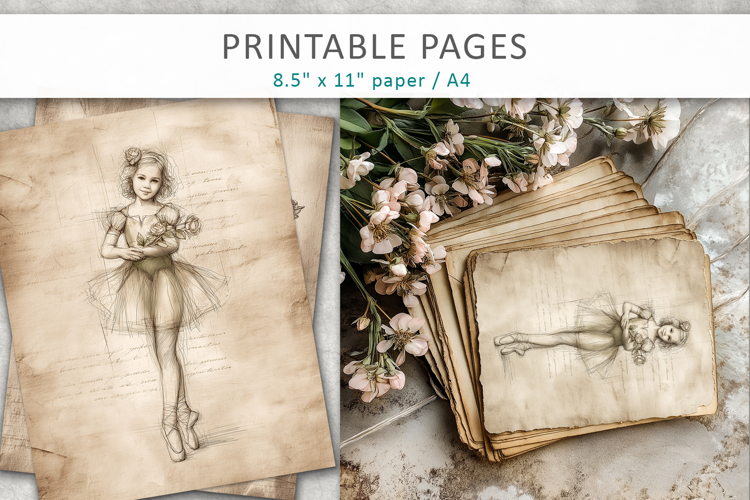 hand drawn sketch vintage paper, paper craft design