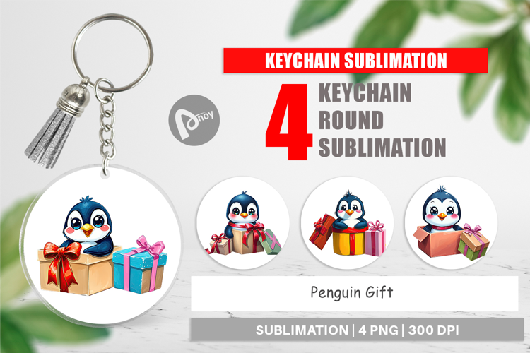 Keychain Penguin Gift