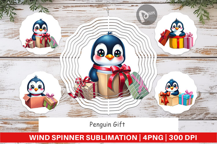 Wind Spinner Penguin Gift example image 1