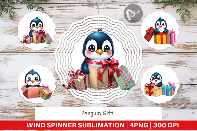 Wind Spinner Penguin Gift