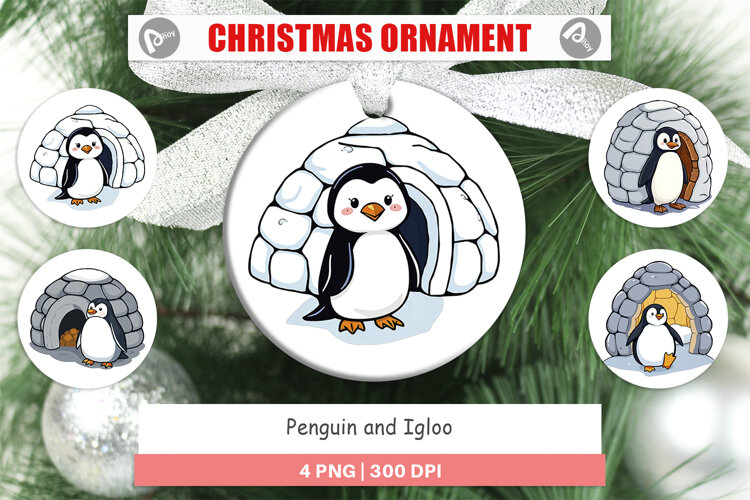 Ornament Penguin and Igloo example image 1