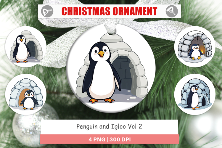 Ornament Penguin and Igloo
