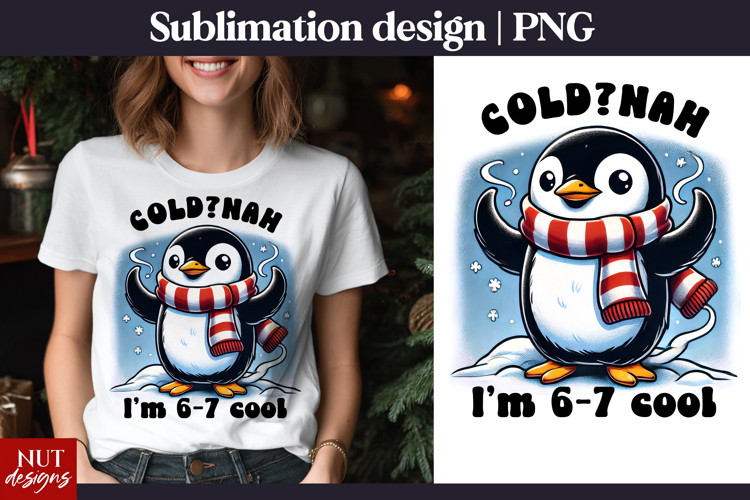 Winter Penguin 6-7 Meme Christmas t shirt sublimation